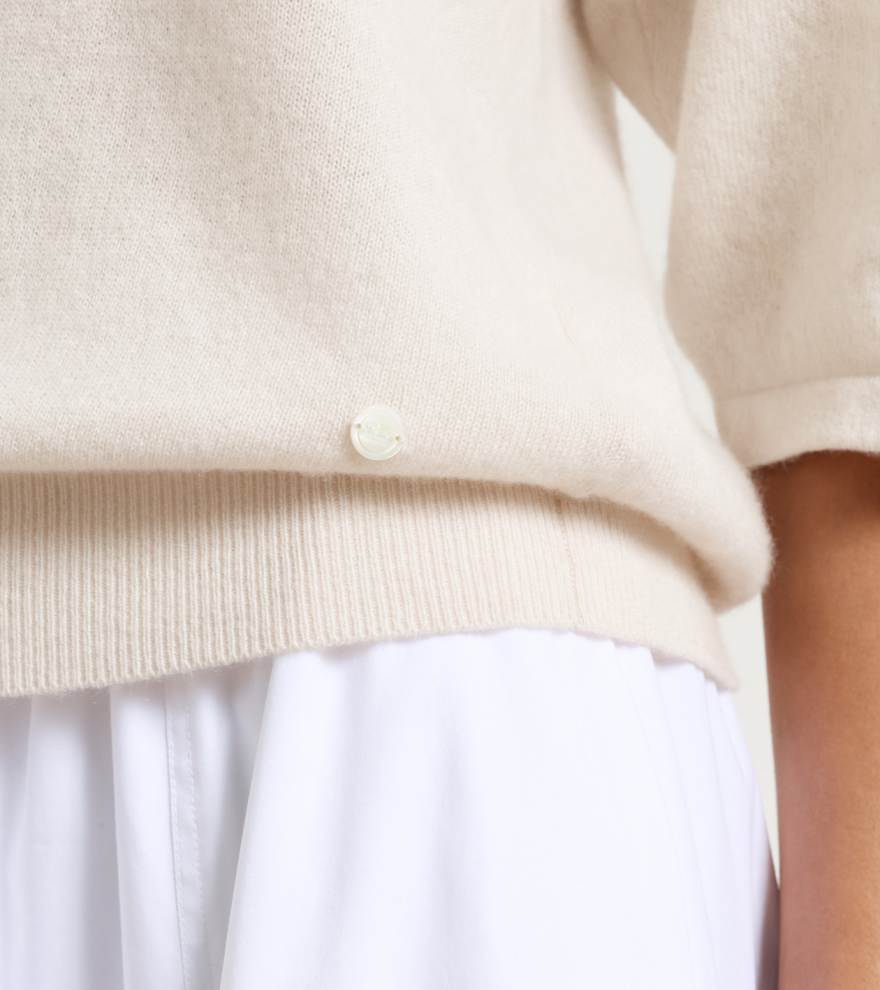 Summer Cashmere Short Sleeve Sweater - Alternate Image 3