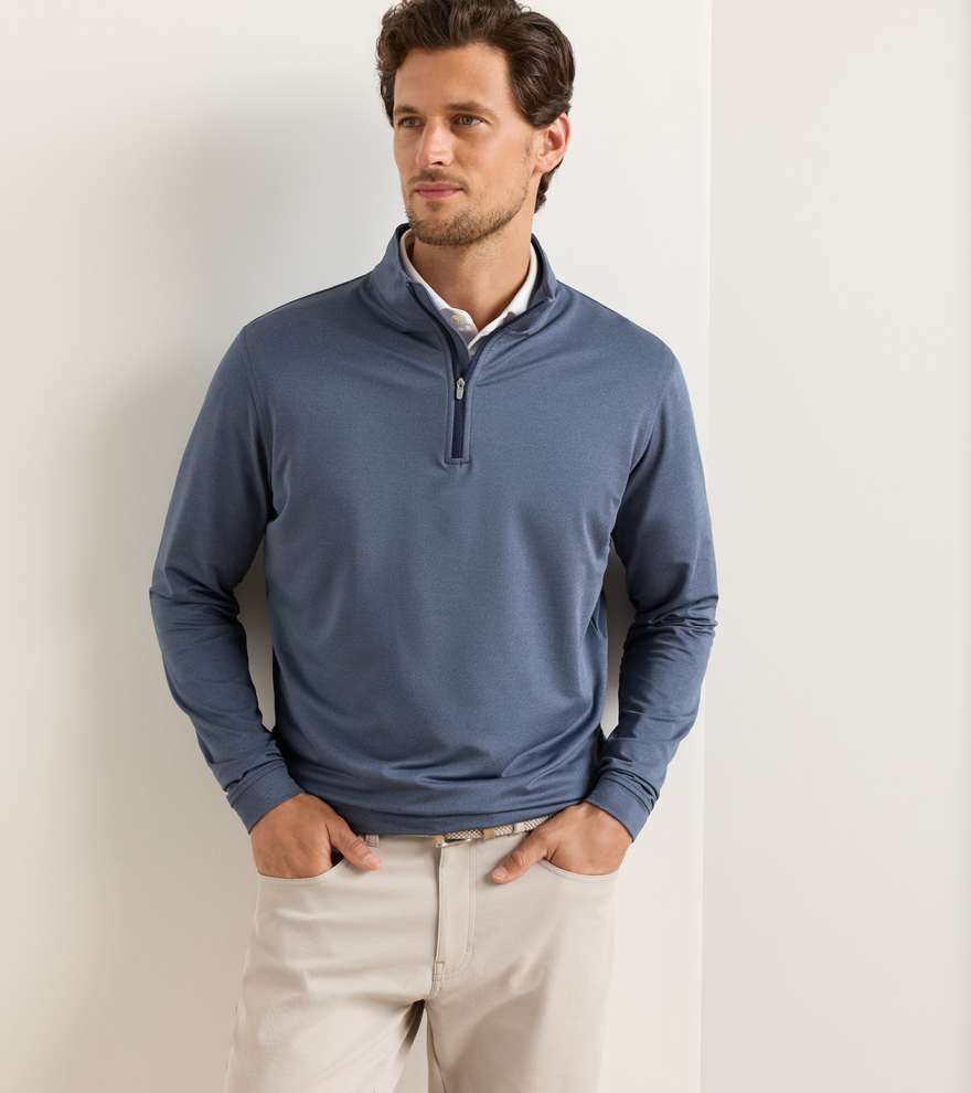 Perth M&eacute;lange Performance Quarter-Zip - Alternate Image 1