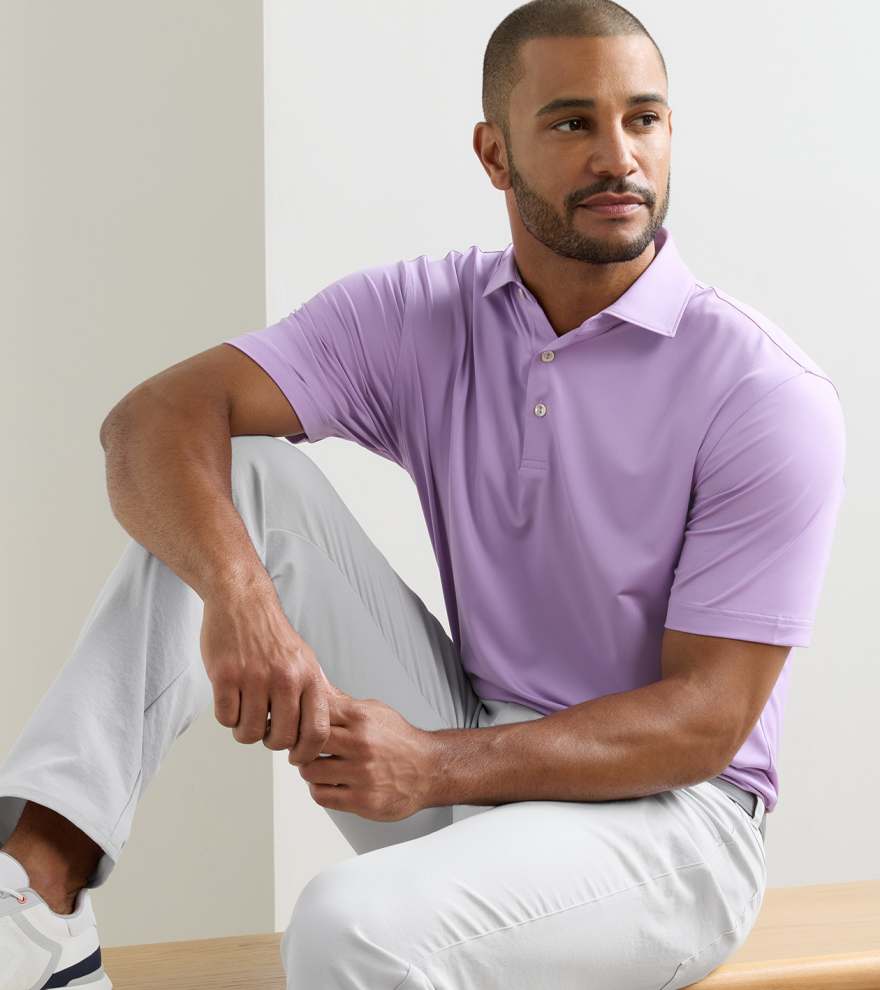 Solid Performance Jersey Polo - Alternate Image 1
