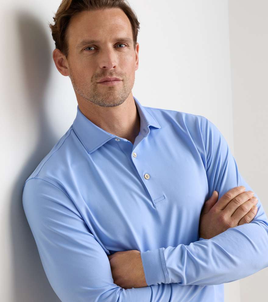Holden Long-Sleeve Performance Jersey Polo - Alternate Image 4