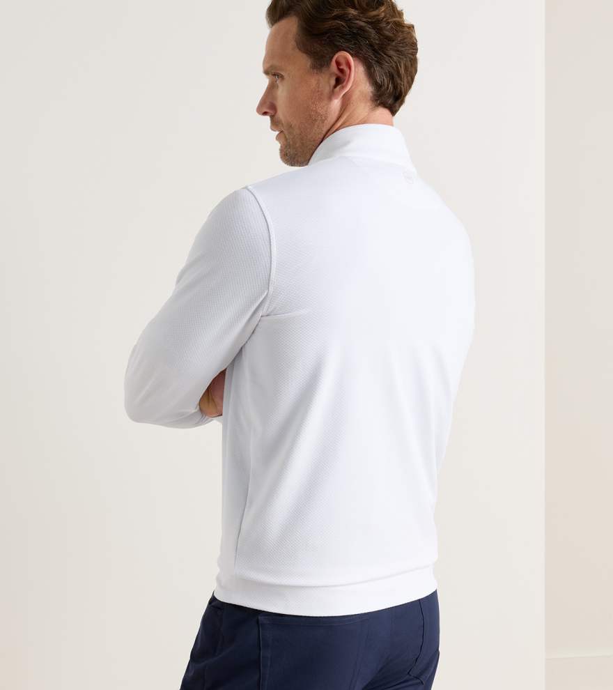 Perth Cross-Hatch Performance Quarter-Zip - Alternate Image 2