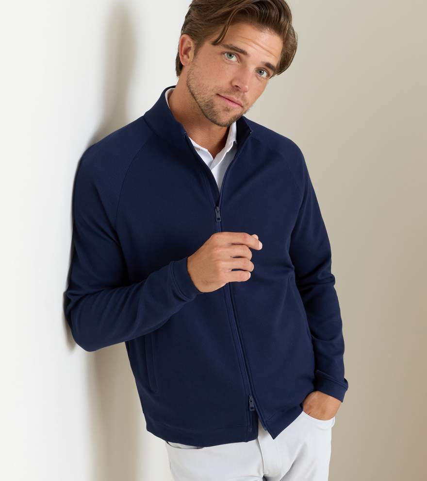 Cradle Piqu&eacute; Performance Full-Zip - Alternate Image 1