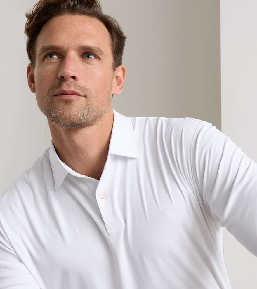 Featherweight Long-Sleeve Performance Polo - Alternate Image 3
