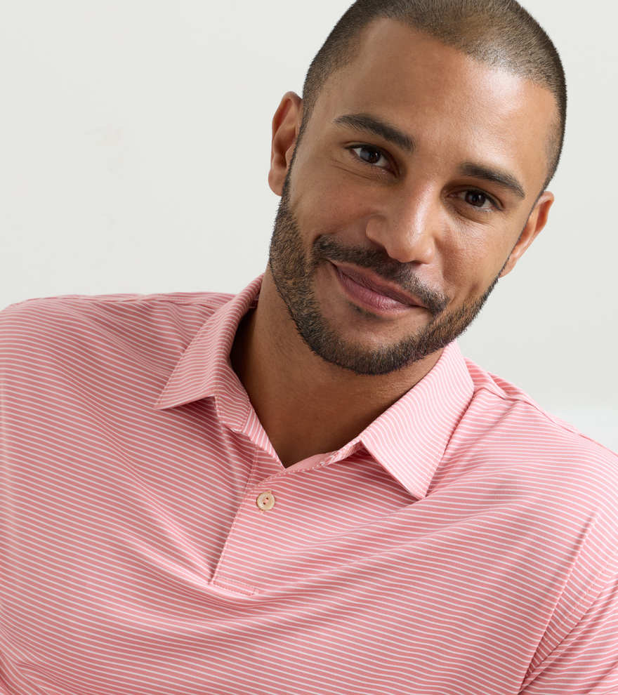 Featherweight Stripe Performance Polo - Alternate Image 3