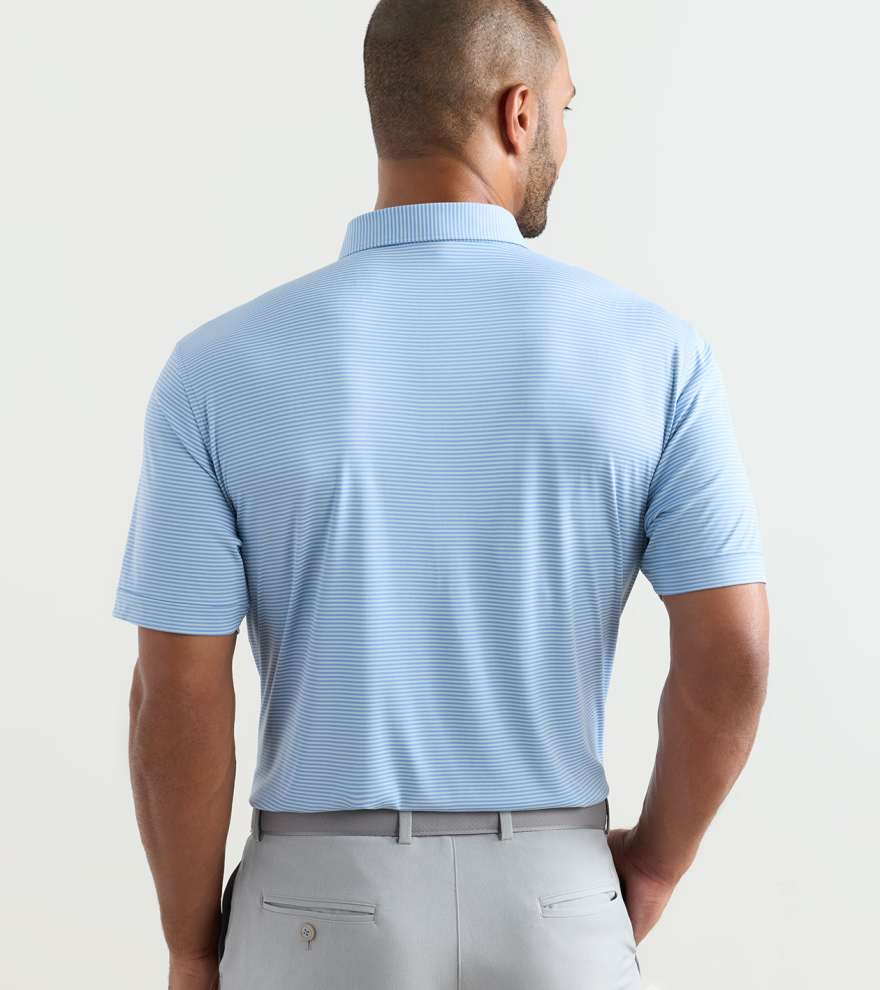 Featherweight Market Stripe Performance Polo - Alternate Image 2