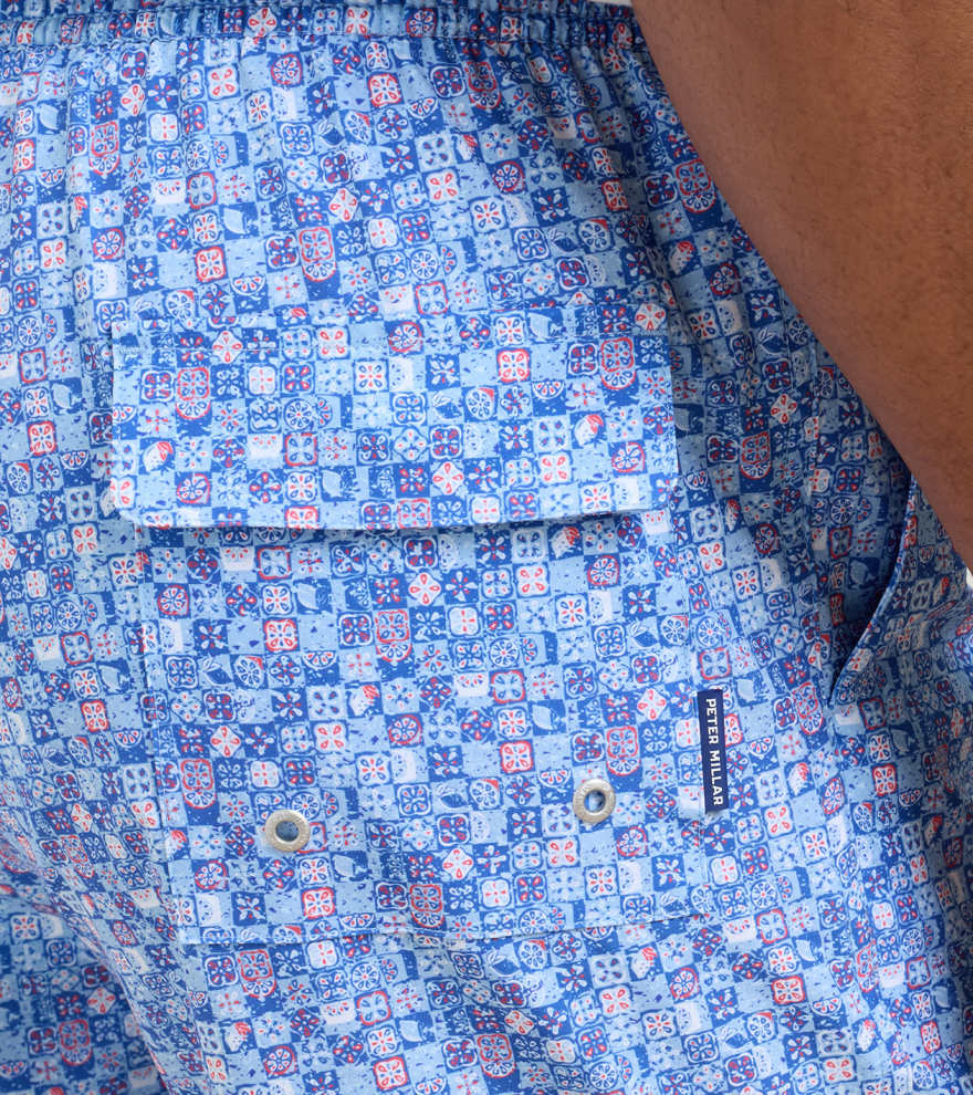 Santorini Tiles Swim Trunk - Alternate Image 4