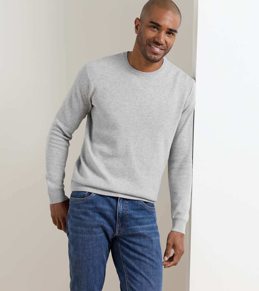 Coolspun Lite Textured Crewneck Jumper - Alternate Image 1