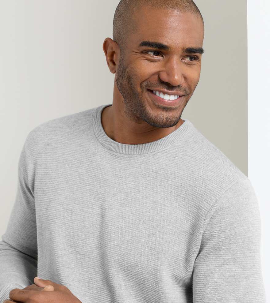 Coolspun Lite Textured Crewneck Jumper - Alternate Image 3