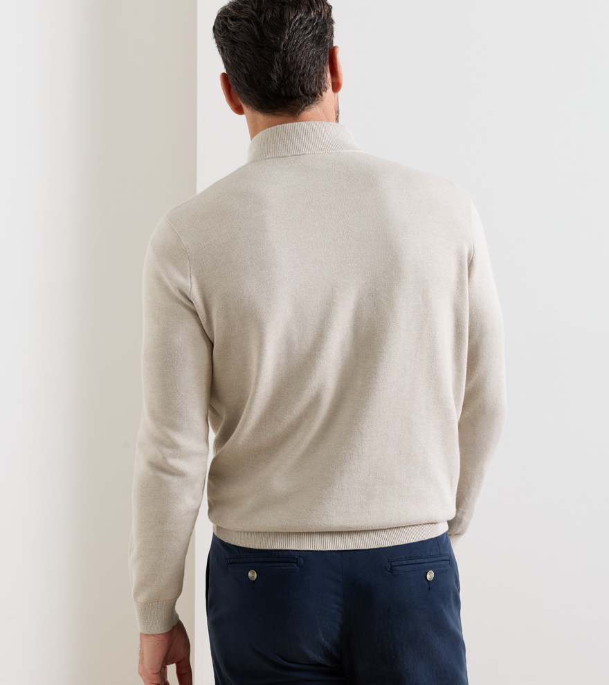 Coolspun Lite Birdseye Quarter Zip Sweater - Alternate Image 2