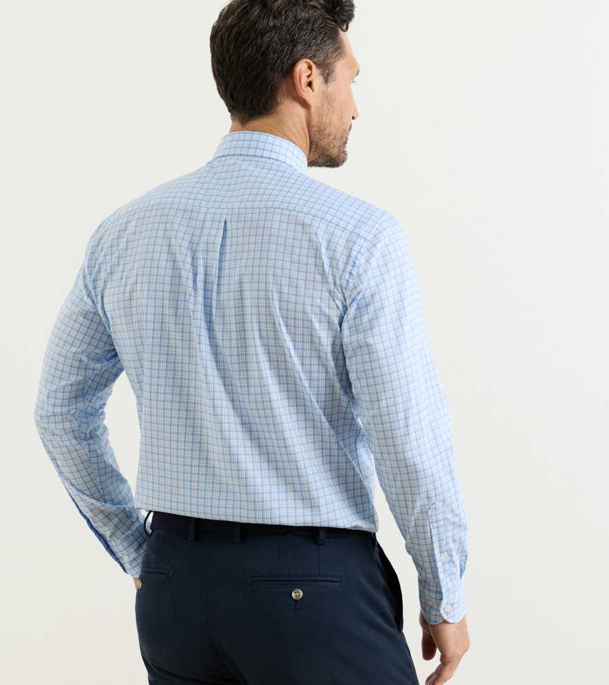 Calvin Crown Lite Cotton-Stretch Sport Shirt - Alternate Image 2