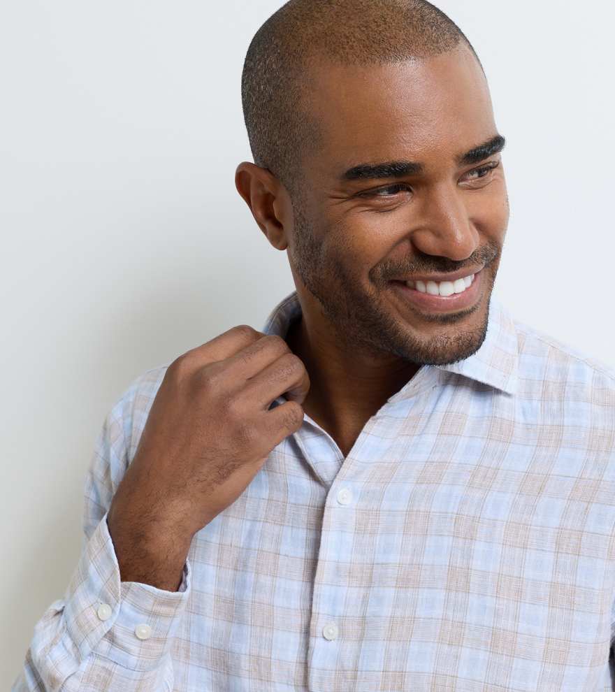 Milo Linen Sport Shirt - Alternate Image 3