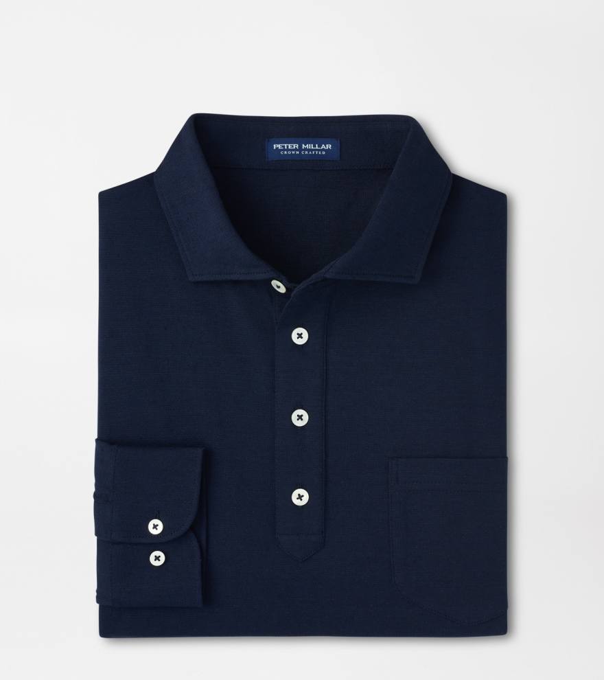 Landon Long-Sleeve Polo | Men's Polos | Peter Millar