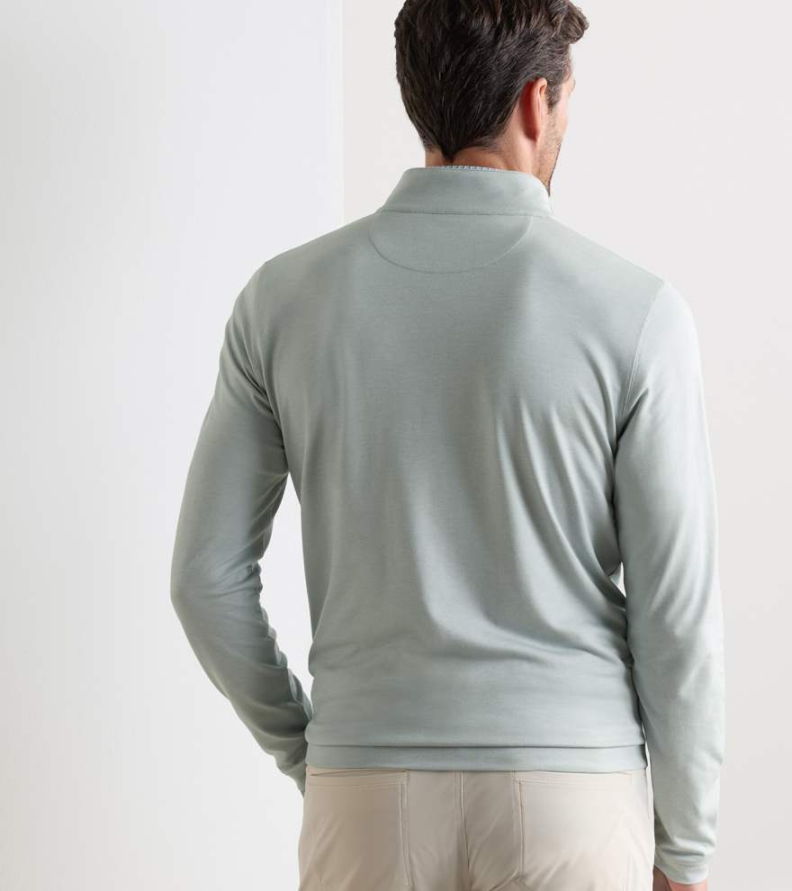 Albatross Cotton-Blend Piqu&eacute; Quarter-Zip - Alternate Image 2