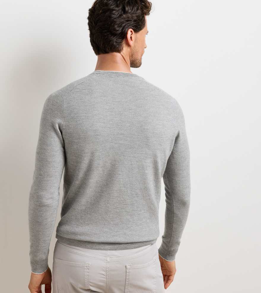 Voyager Cashmere-Silk Saddle Shoulder Crew - Alternate Image 2
