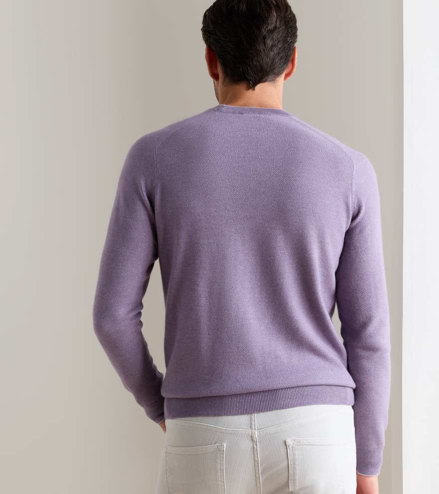 Voyager Cashmere-Silk Saddle Shoulder Crew - Alternate Image 2