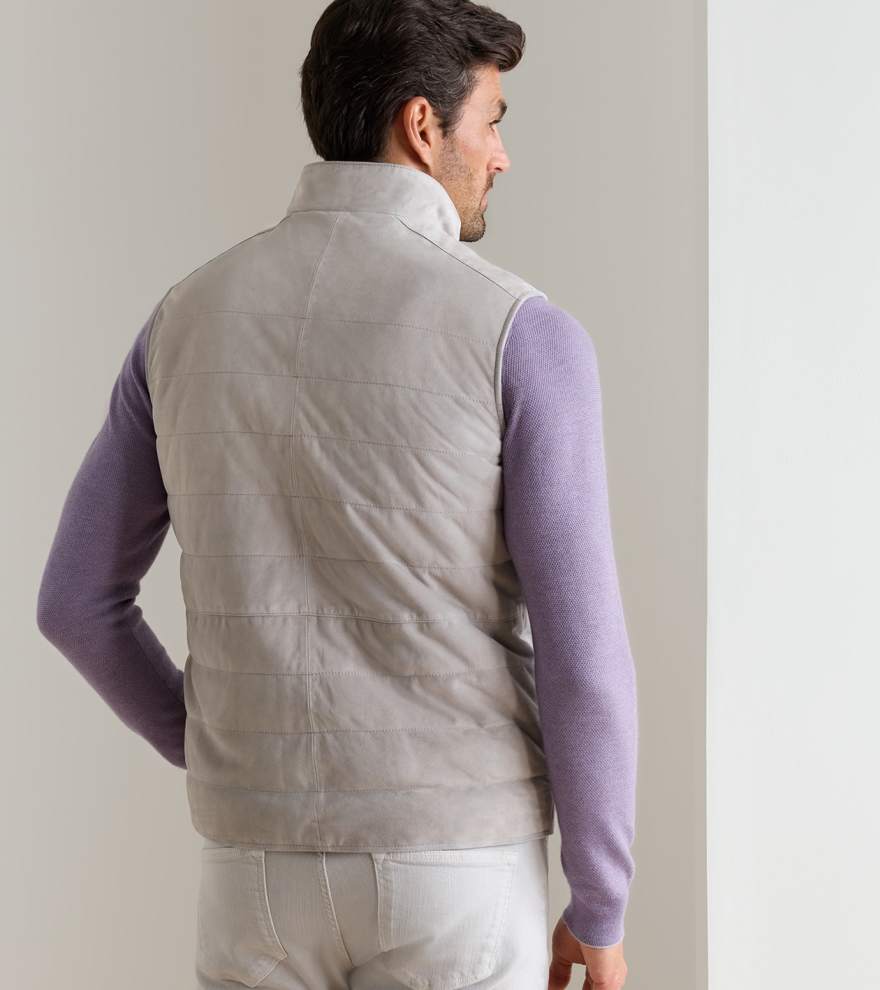 Featherweight Suede Gilet - Alternate Image 2