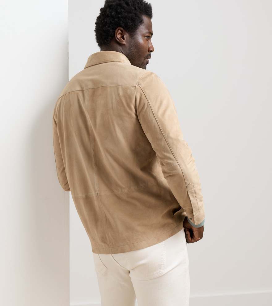 Featherweight Suede Shirt Jacket - Alternate Image 2