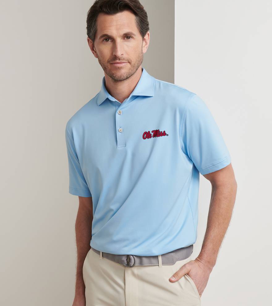 Ole Miss Solid Performance Jersey Polo - Alternate Image 1