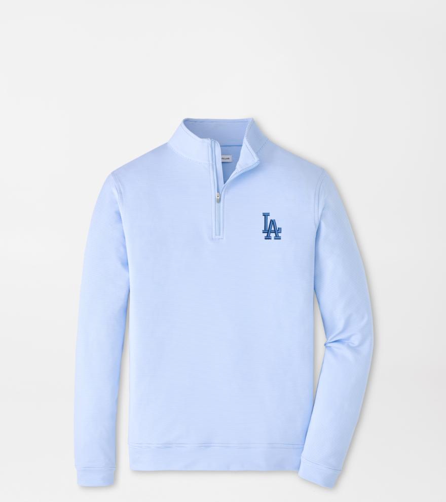 Los Angeles Dodgers Perth Sugar Stripe Performance Quarter-Zip