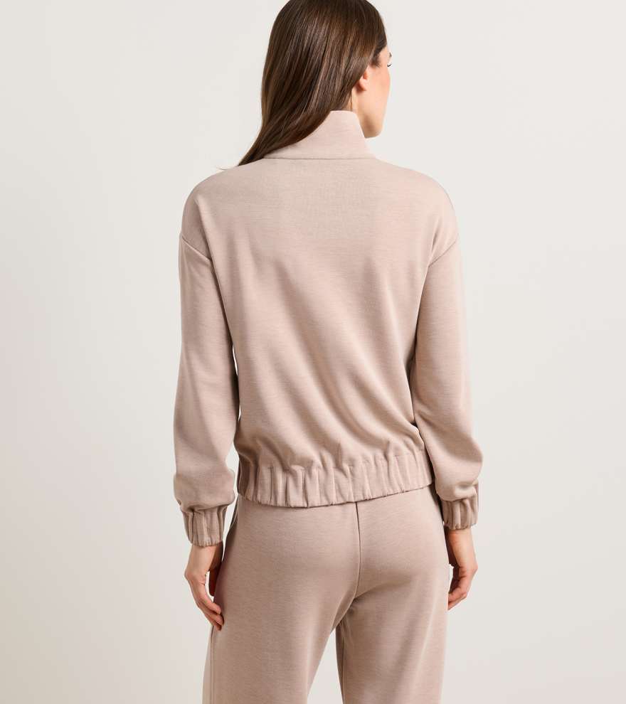 Flora Knit Melange Full-Zip Layer - Alternate Image 2