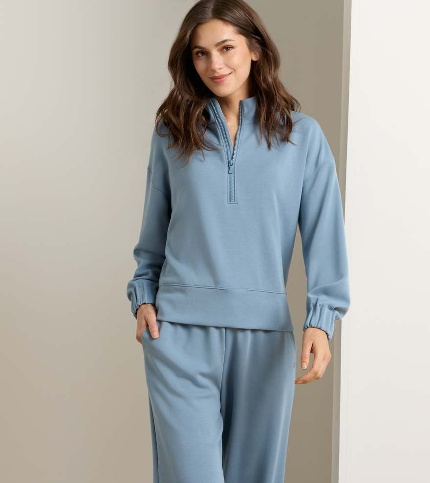 Flora Knit Half-Zip Pullover - Alternate Image 1