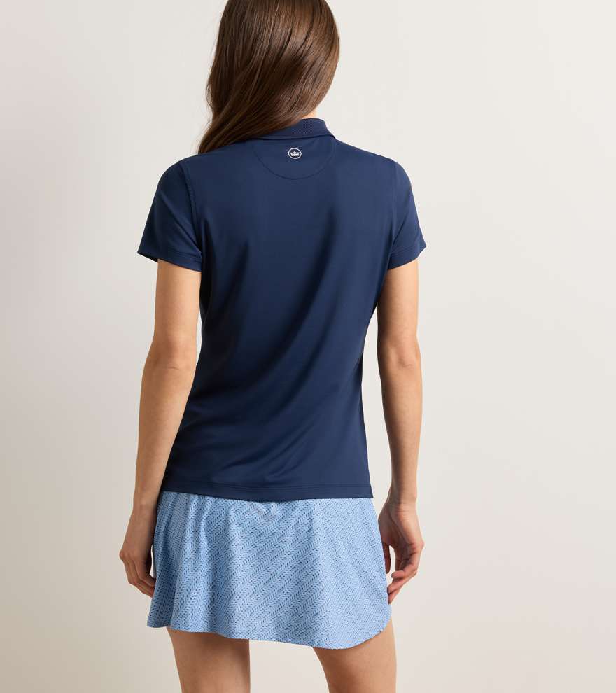 Keswick Zip Neck Short-Sleeve Polo - Alternate Image 2