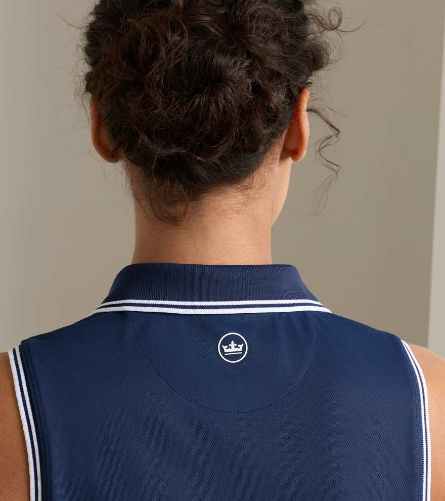 Canterbury Tipped Sport Mesh Sleeveless Polo - Alternate Image 3
