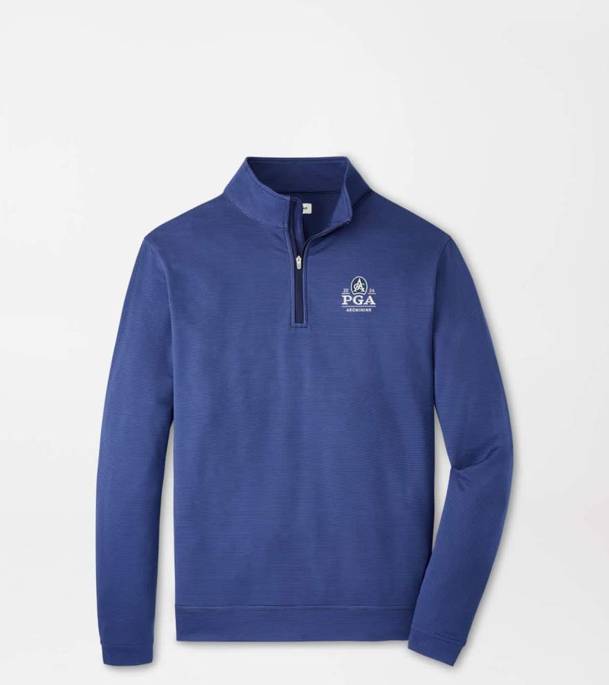 PGA Championship Perth Sugar Stripe Performance Quarter-Zip