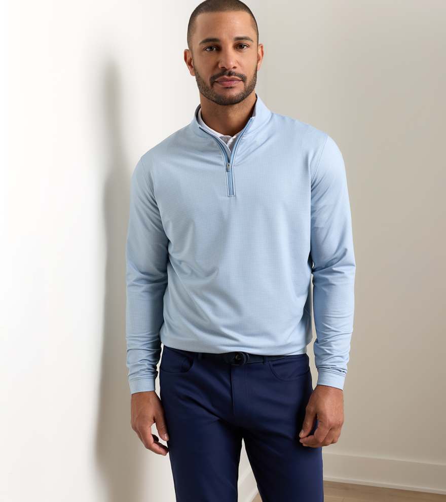 Perth Basketweave Performance Quarter-Zip - Alternate Image 1