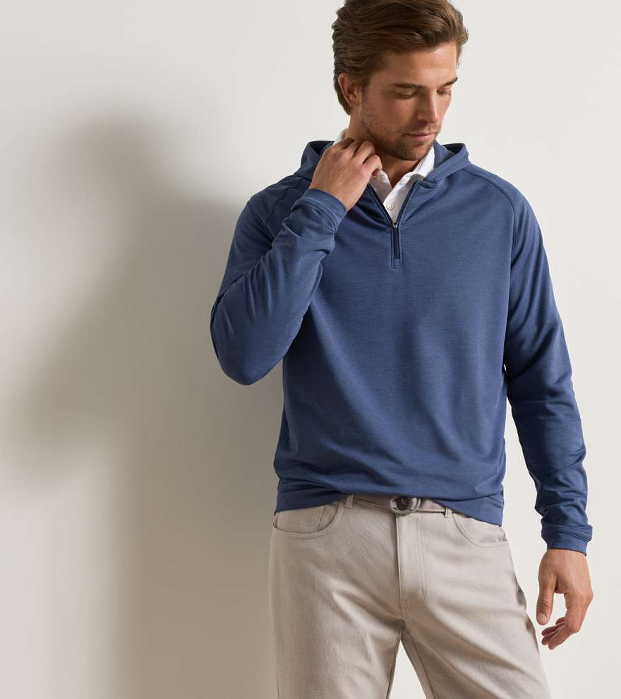Pine Quarter-Zip Performance Hoodie - Alternate Image 1