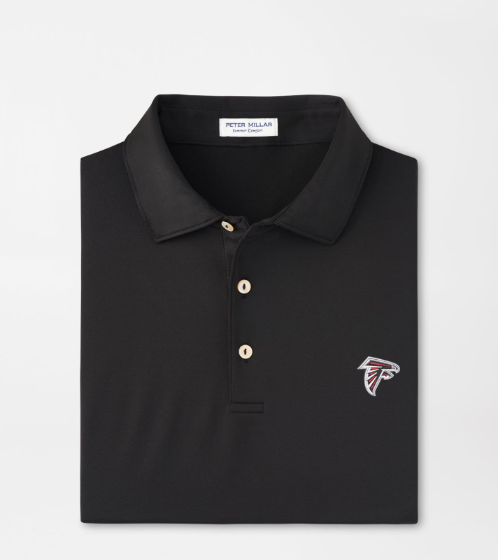 Atlanta Falcons Solid Performance Jersey Polo | Men's NFL Apparel