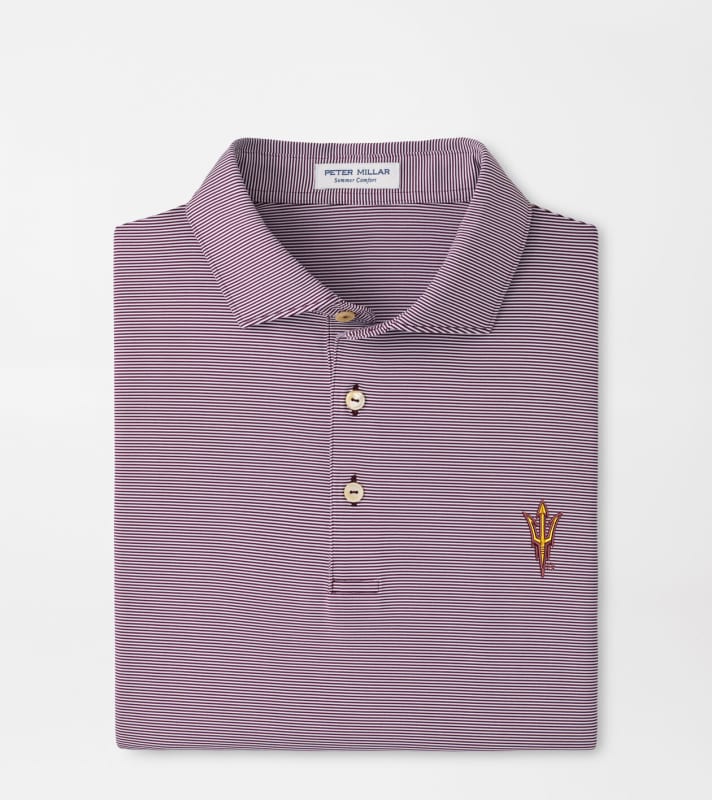 Arizona State Jubilee Stripe Performance Polo | Men's Collegiate