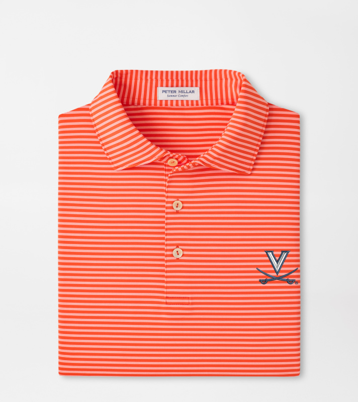 Virginia Tiebreaker Performance Jersey Stripe Polo | Men's