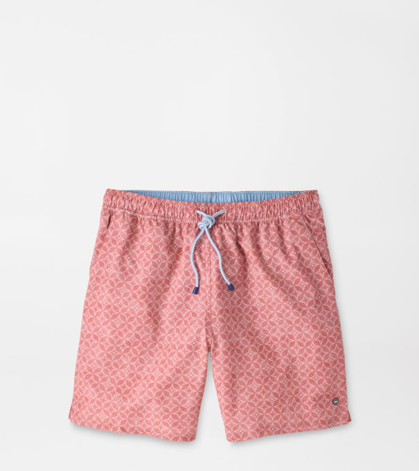 Tails Of Summer Swim Trunk in RED CORAL