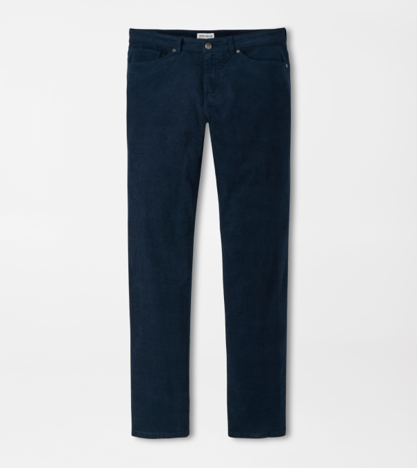 Classic Comfort Corduroy Five Pocket Pant in Dark Navy