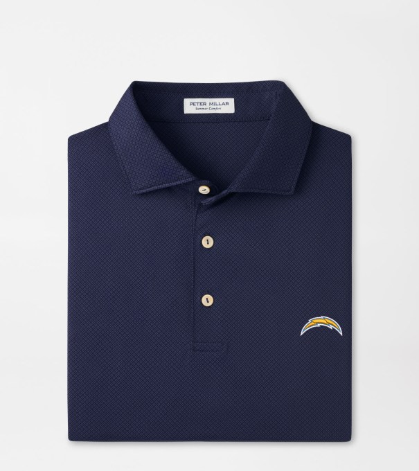 Los Angeles Chargers Hugo Performance Jersey Polo in Navy