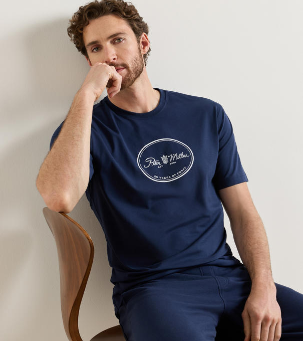 25th Anniversary T-Shirt in Navy