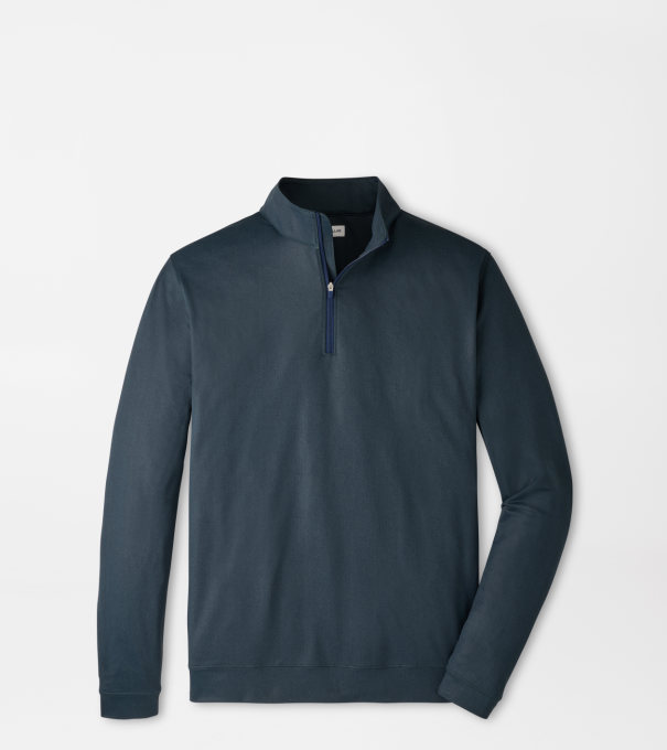 Perth Herringbone Performance Quarter-Zip in PINE BROOK