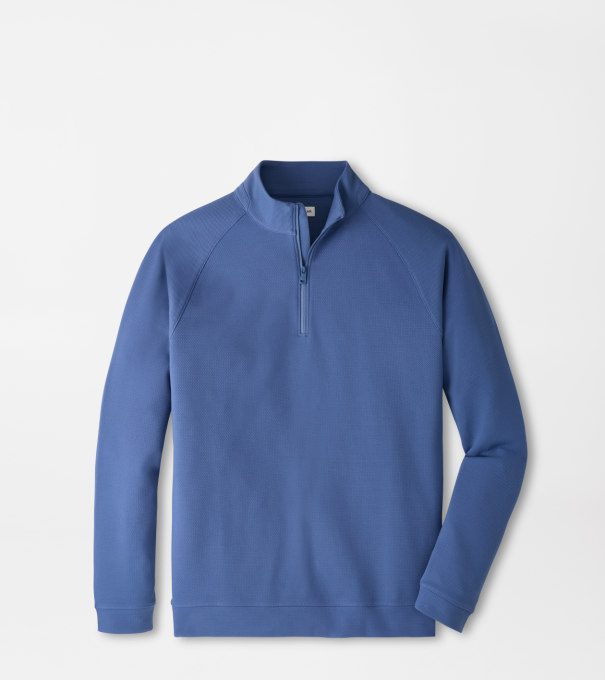 Cradle Piqu&eacute; Performance Quarter-Zip in BALI BLUE