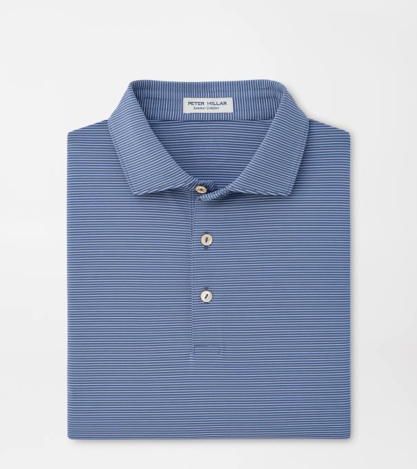 Pierce Performance Jersey Polo in BALI BLUE