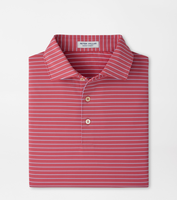 Oaks Performance Jersey Polo in RED CORAL