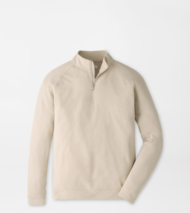 Cradle Piqu&eacute; Performance Quarter-Zip in Khaki