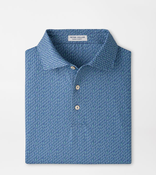 Bloody Mary Bar Performance Jersey Polo in BALI BLUE