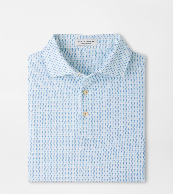 Weekend Wake Performance Jersey Polo in White