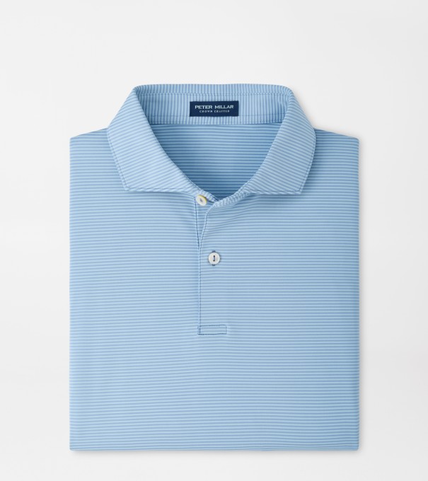 Cadenza Performance Jersey Polo in WINDY BLUE / SEAFLOWER