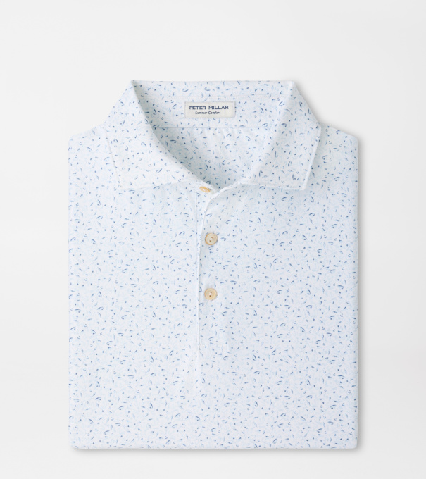 On The Line Performance Jersey Polo in White