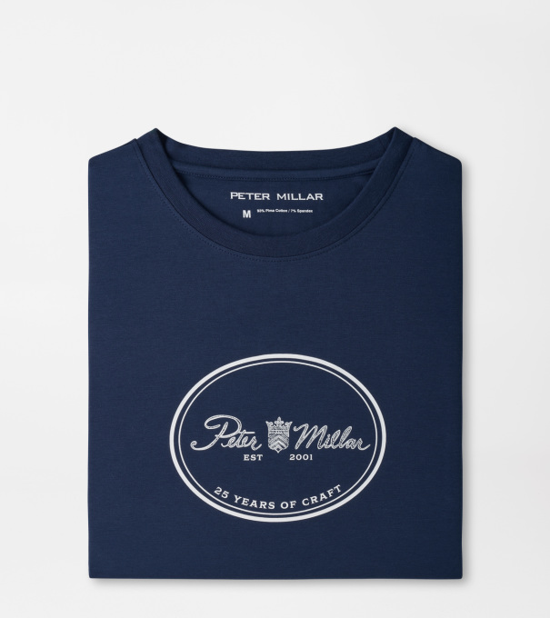 25th Anniversary T-Shirt in Navy