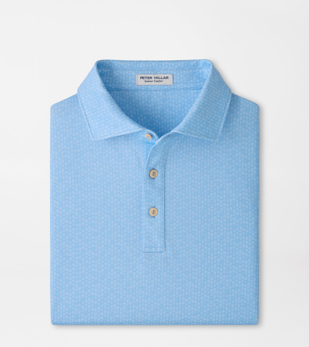 25th Anniversary Performance Jersey Polo in Cottage Blue