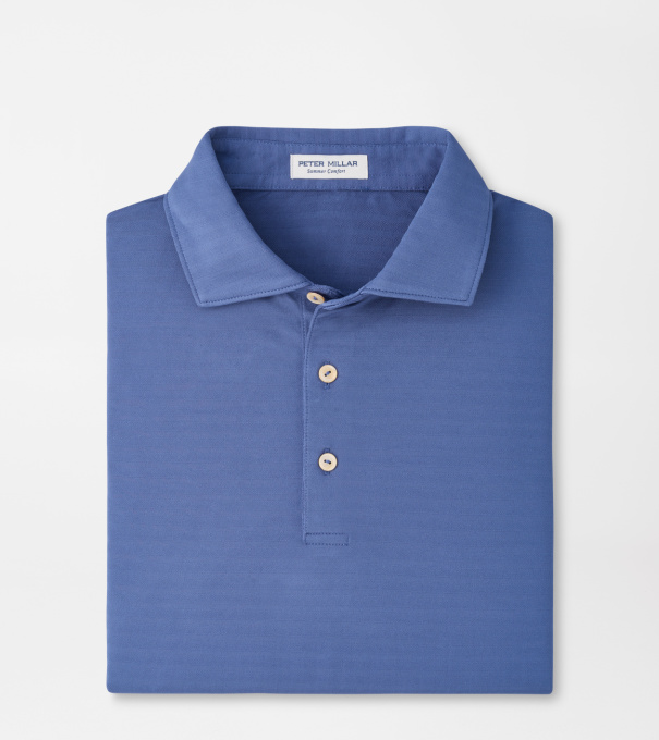 Clark Performance Jersey Polo in BALI BLUE