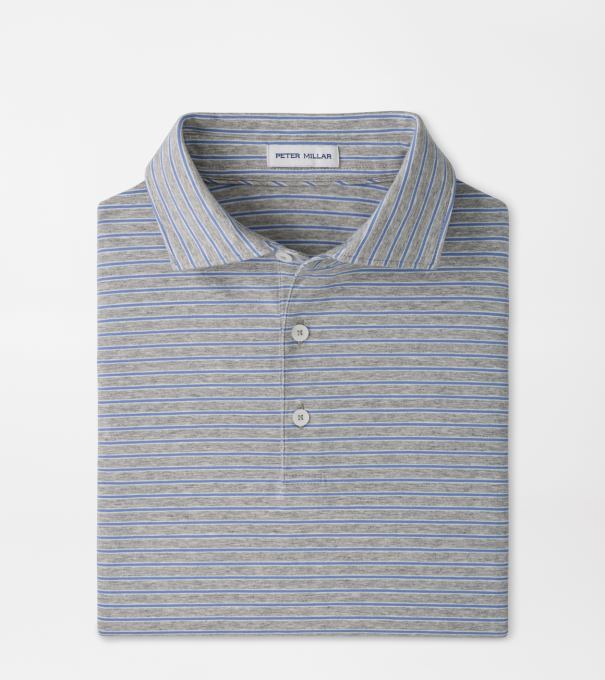 Tripp Crown Flex Cotton Short-Sleeve Polo in GREY HEATHER